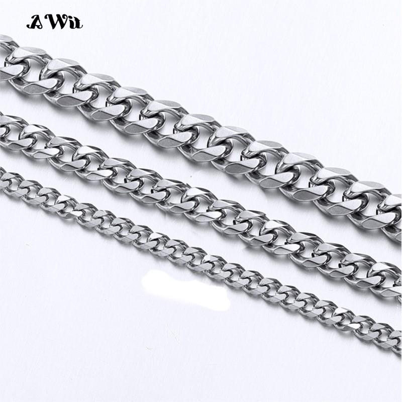 キューバリンクチェーンステンレス鋼のネックレス防水 18 K - Cuban Link Chain 12Mm のレビューと価格