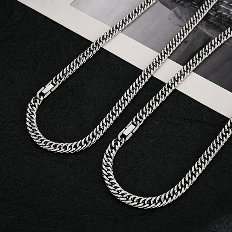 男性と女性のためのステンレス鋼のターバンネックレス,ヒップホ - Cuban Link Chain 12Mm のレビューと価格