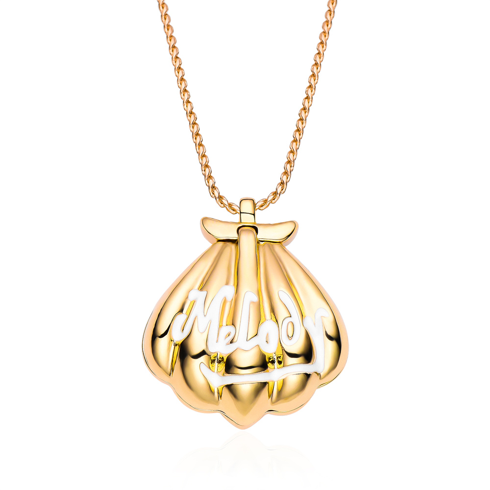 女性のための絶妙なロマンチックなネックレスデザイン,人魚の貝 - Heart Locket Necklace Photo のレビューと価格