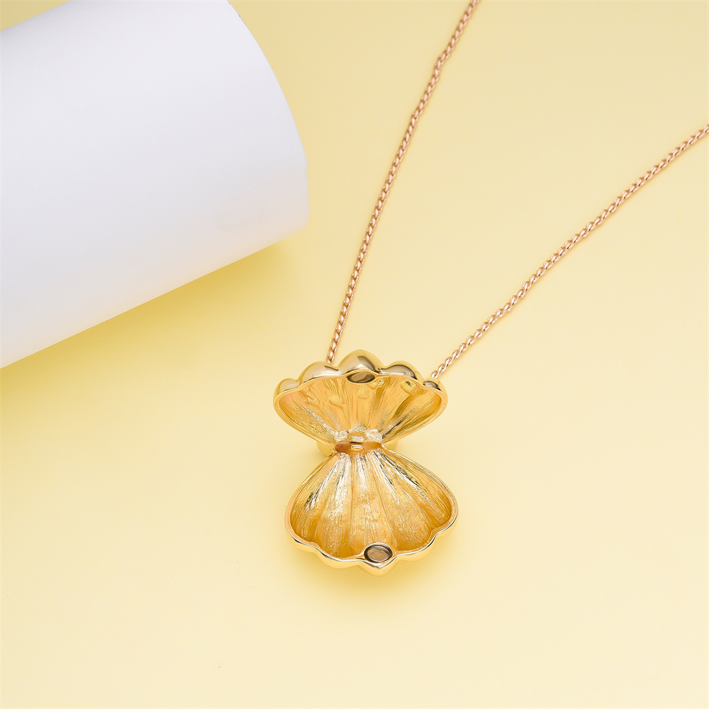 女性のための絶妙なロマンチックなネックレスデザイン,人魚の貝 - Heart Locket Necklace Photo のレビューと価格