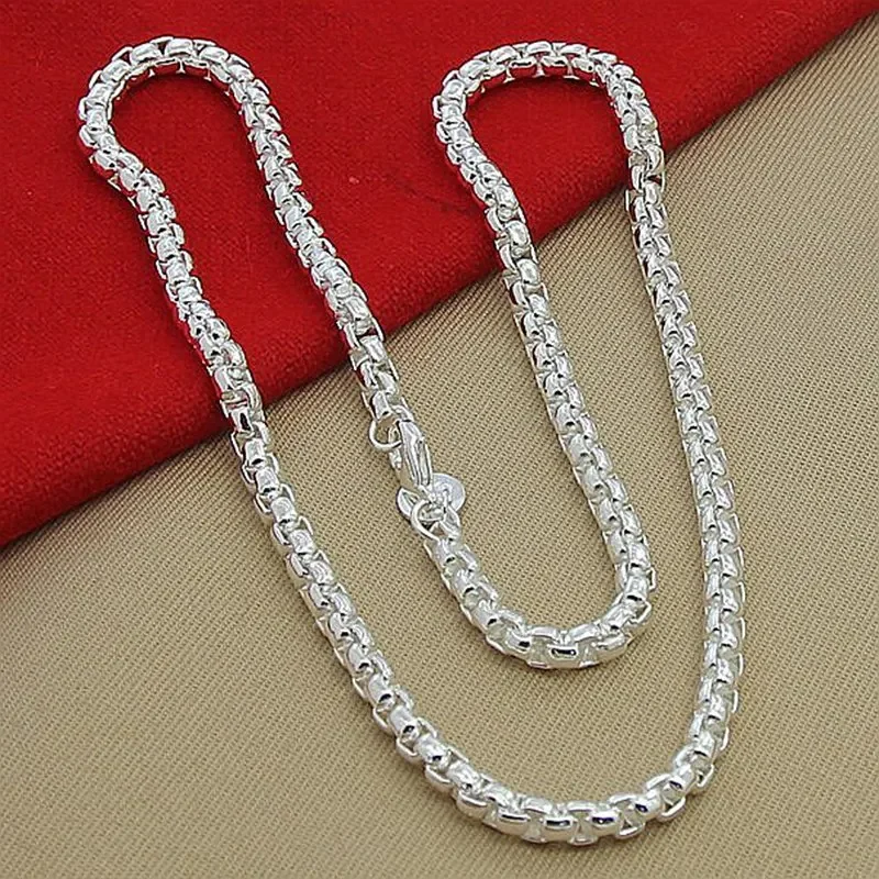 45-60 センチメートル 925 スターリングシルバーネッ - 925 Sterling Silver Chain Necklace Men のレビューと価格